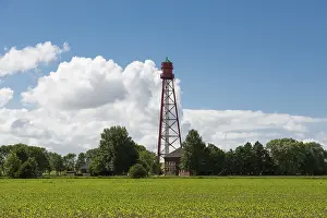 Uninhabited German Buildings Prints: Campen Lighthouse, highest lighthouse in Germany