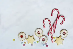 Xmas Baked Goods Prints: Candy canes and biscuits, Advent
