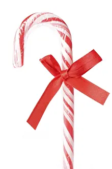 Unhealthy Food Options Prints: Candy canes isolated on white background
