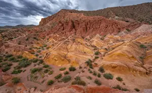 Eroded Sandstone Formations Prints: Canyon of eroded sandstone formations