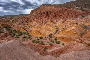 Eroded Sandstone Formations Prints: Canyon of eroded sandstone formations