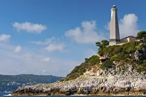 Mediterranean Sea Navigation Prints: Cap Ferrat lighthouse, seafaring