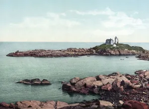 US American History Images Prints: Cape Neddick lighthouse, Lighthouse