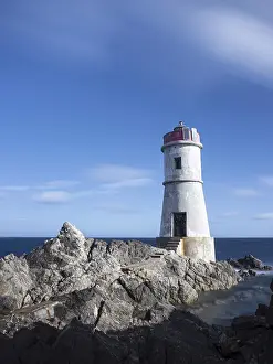 Empty European Landscapes Prints: Capo Ferro lighthouse in Sardinia