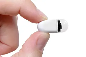 Medical Diagnostic Equipment Prints: Capsule endoscopy camera, pill cam