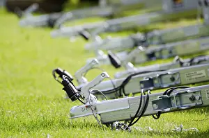 Passenger Car Transport Prints: Many Car Trailer Hooks