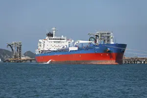 Large Cargo Ship Print at Sea