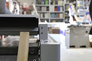 Woodworking Equipment Prints: Carpenter at work in his carpentry workshop