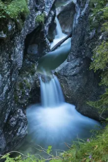 Time Exposure Nature Photography Prints: Cascade in the Garnitzenklamm, time exposure