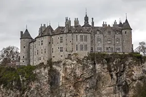 Prints of Castle, Chateau de Walzin, Province of Namur, Dinant Region, Belgium Castle, Chteau de Walzin, Province of Namur, Dinant Region, Belgium Castle Prints: Castle, Château de Walzin Print, Province of Namur, Belgium