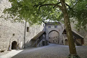 Burghausen Castle Prints: Part of the castle complex, inner courtyard