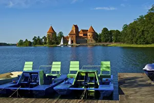 Prints of Castle of Trakei, Trakei, Lithuania Lake Prints: Castle of Trakei Print, Lithuania