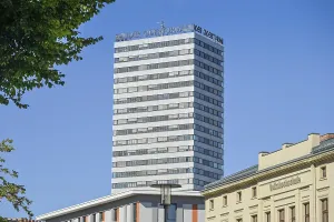 High Rise Building Exterior View Prints: The Oder Tower, Frankfurt an der Oder