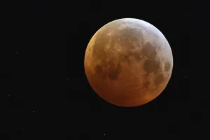 Night Sky Phenomenon Prints: Complete solar eclipse, full moon