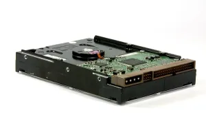 Digital Data Storage Prints: Harddisk for data storage exit from the computer