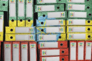 East Africa Politics Prints: Ethiopia Flag Colors Folder Stack