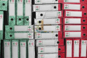 Latin America Politics Prints: Mexico Flag Colors Folder Stack