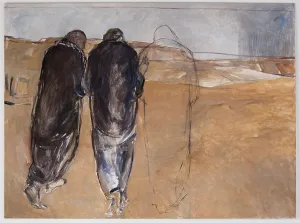 Prints of Painting Emmaus by Janet Brooks Gerloff 1992, St. Saint, Saint Germany Prints: Print of 'Painting Emmaus' by Janet Brooks Gerloff, 1992