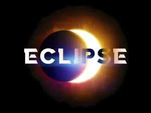 Natural Science Images Prints: A Solar eclipse with lettering Eclipse