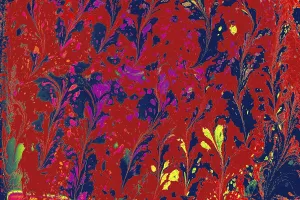 Traditional Ebru Art Prints: Abstract creative marble pattern texture