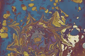 Traditional Ebru Art Prints: Abstract creative marble pattern texture