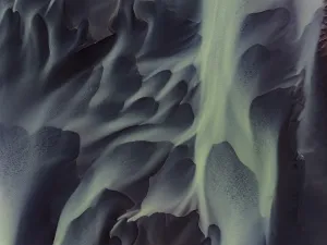 Aerial View Of River Course Prints: River, river course, river delta