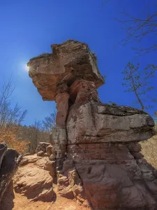 Mushroom Rock Formation Prints: Devil's table in backlight