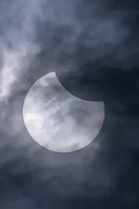 Partial Solar Eclipse Print, Silz Germany