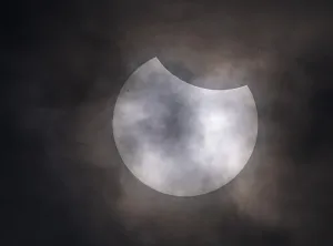 Partial Solar Eclipse Print, Silz, Germany