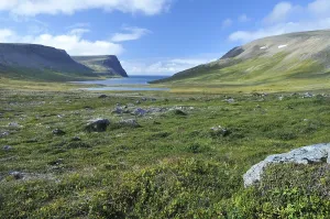 Daytime Mountain Range Photography Prints: Aoalvik, Adalvik, Hornstrandir
