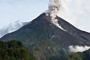 Southeast Asia Volcanic Landscapes Prints: Merapi Volcano, Java, Indonesia