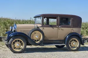 Deserted Dirt Track Prints: Oldtimer Ford A, built in 1930