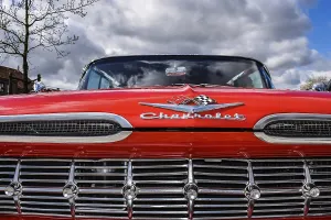 Vintage Car Front View Print, 40-50s