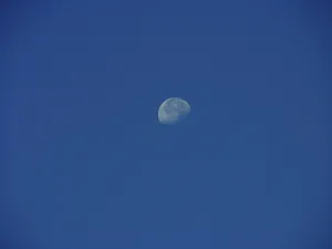 Astronomy Photography Prints: Half Moon