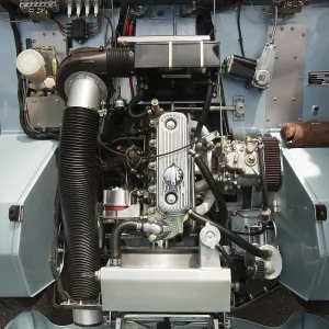 Historic Passenger Car Prints: Maintained engine from classic car