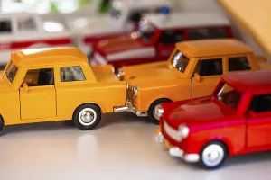 Vintage German Cars Prints: Mini Trabants in different colours