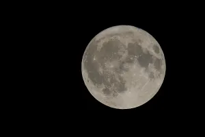 Nighttime Photography Europe Prints: Full moon