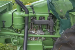 Classic Car Meeting Prints: Oldtimer meeting, engine block
