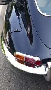 Classic Passenger Cars Prints: Rear of a Jaguar E-Type