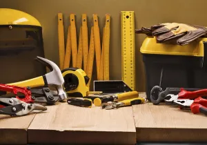 Deserted Workshop Prints: Composition of working tools