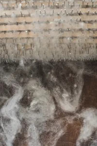 Handmade Crafts Prints: Manual processing of wool