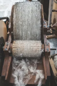 Handcrafted Goods Prints: Manual processing of wool