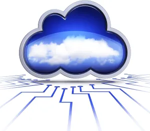 Digital Rendering Prints: Rendering of a cloud computing concept
