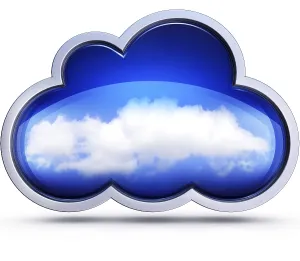 Cloud Computing Concept Prints: Rendering of a cloud computing concept