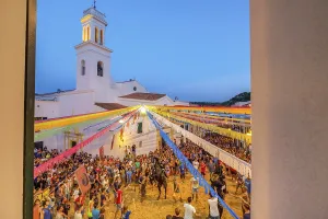 Prints of Traditional dance with horses, Jaleo, originating in the 14th century, Sant Bartomeu festivities, Ferreries, Menorca, Balearic Islands, Spain Dance Prints: Traditional Dance with Horses Print, Ferreries, Menorca, Spain