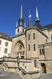 Prints of Cathedral of Our Lady of Luxembourg (Notre-Dame Cathedral), Luxembourg, Grand Duchy of Luxembourg Luxembourg Prints: Luxembourg Cathedral Print - Notre-Dame de Luxembourg