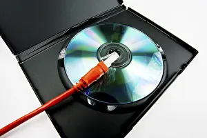 Compact Disc Technology Prints: CD/DVD with netwok cable