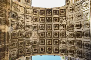 Historic Building Architecture Prints: The ceiling of the arch gate adrian