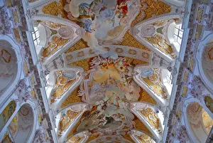 Bavaria Church Architecture Prints: Ceiling of the Freising cathedral