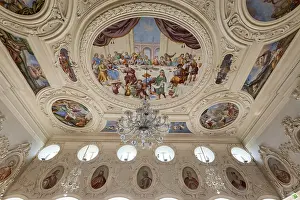 Ornate Decorative Item Europe Prints: Ceiling Kaisersaal, Corvey Monastery